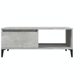 Table basse Gris béton 90x50x36,5 cm Bois d'ingénierie