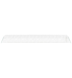 Serre avec cadre en acier blanc 90 m² 18x5x2,3 m