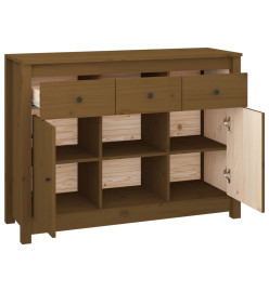 Buffet Marron miel 100x35x74,5 cm Bois massif de pin