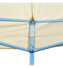 Tente de réception pliable crème 3 x 6 m