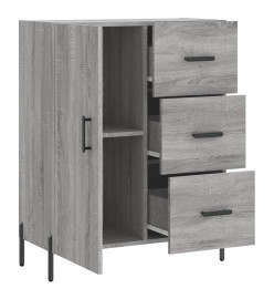 Buffet sonoma gris 69,5x34x90 cm bois d'ingénierie