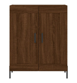 Buffet chêne marron 69,5x34x90 cm bois d'ingénierie