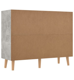 Buffet Gris béton 90x30x72 cm Aggloméré