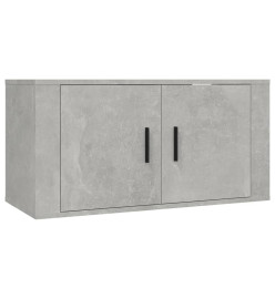 Ensemble de meubles TV 3 pcs Gris béton Bois d'ingénierie