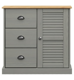 Buffet avec tiroirs VIGO 78x40x75 cm gris bois massif de pin