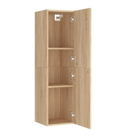 Meubles TV 2 pcs Chêne sonoma 30,5x30x110 cm Aggloméré