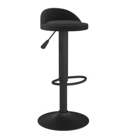 Tabourets de bar 2 pcs Noir Velours