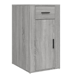 Bureau avec armoire sonoma gris bois d'ingénierie