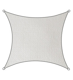 Livin'outdoor Tissu d'ombrage Iseo PEHD carré 3,6x3,6 m Blanc