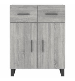 Buffet haut Sonoma gris 69,5x34x180 cm Bois d'ingénierie