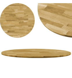 Dessus de table Bois de chêne massif Rond 23 mm 400 mm