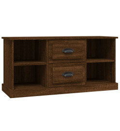 Meuble TV chêne marron 99,5x35,5x48 cm bois d'ingénierie