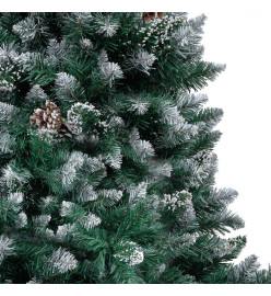 Arbre de Noël artificiel LED et boules et pommes de pin 240 cm