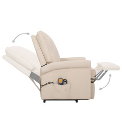 Fauteuil de massage Crème Tissu