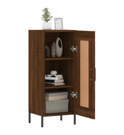 Buffet Chêne marron 34,5x34x90 cm Bois d'ingénierie