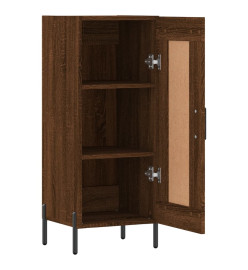 Buffet Chêne marron 34,5x34x90 cm Bois d'ingénierie