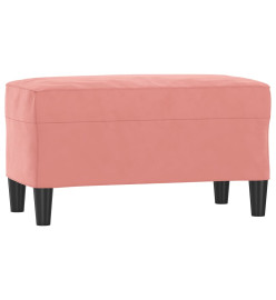 Banc Rose 70x35x41 cm Velours