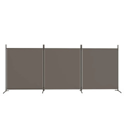 Cloison de séparation 3 panneaux Anthracite 525x180 cm Tissu