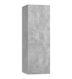 Ensemble de meuble TV 9 pcs Gris béton Aggloméré