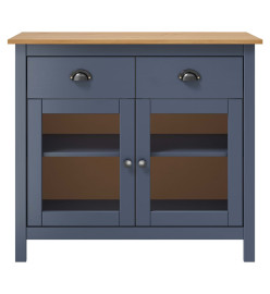 Buffet Hill Gris 90x40x80 cm Bois de pin solide