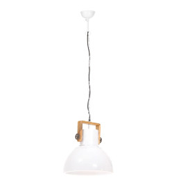 Lampe suspendue industrielle 25 W Blanc Rond 40 cm E27