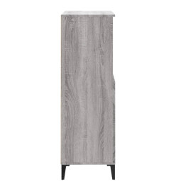 Buffet haut Sonoma gris 60x36x110 cm Bois d'ingénierie