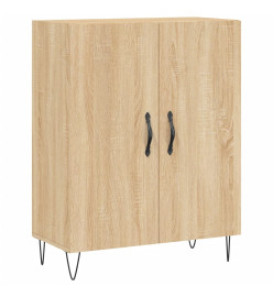 Buffet chêne sonoma 69,5x34x90 cm bois d'ingénierie