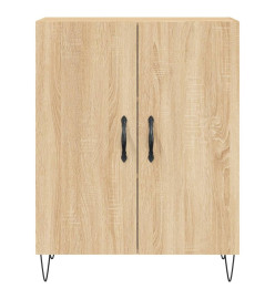 Buffet chêne sonoma 69,5x34x90 cm bois d'ingénierie