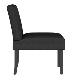 Fauteuil sans accoudoirs noir tissu