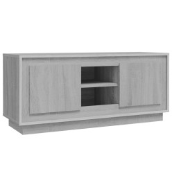 Meuble TV sonoma gris 102x35x45 cm bois d'ingénierie