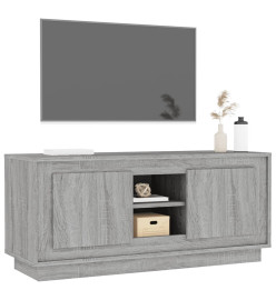 Meuble TV sonoma gris 102x35x45 cm bois d'ingénierie