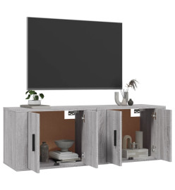 Meubles TV muraux 2 pcs sonoma gris 57x34,5x40 cm