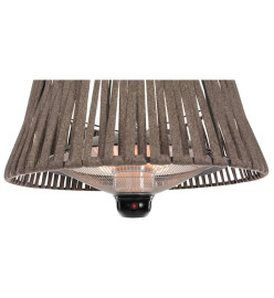 Sunred Chauffage suspendu Artix Corda 1800 W Halogène Marron