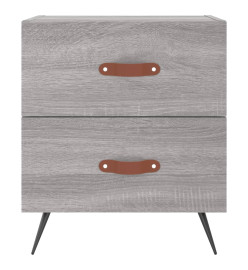 Tables de chevet 2 pcs gris sonoma 40x35x47,5 cm