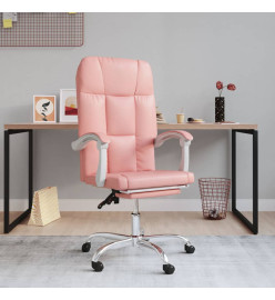 Fauteuil inclinable de bureau Rose Similicuir