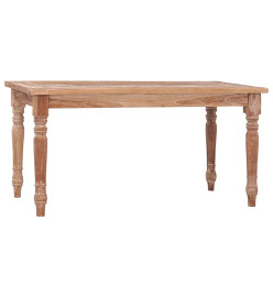 Table basse Batavia 90x50x45 cm Blanchie Bois de teck solide