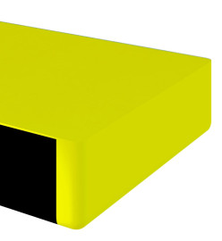 Protecteurs d'angle 2 pcs Jaune et noir 6x2x101,5 cm PU