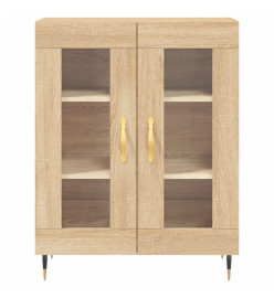 Buffet chêne sonoma 69,5x34x90 cm bois d'ingénierie