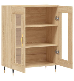 Buffet chêne sonoma 69,5x34x90 cm bois d'ingénierie