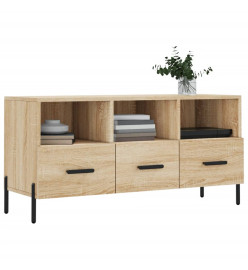 Meuble TV chêne sonoma 102x36x50 cm bois d'ingénierie