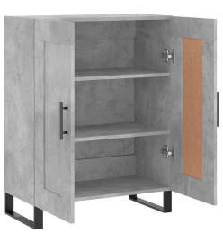 Buffet gris béton 69,5x34x90 cm bois d'ingénierie