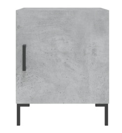 Table de chevet gris béton 40x40x50 cm bois d’ingénierie