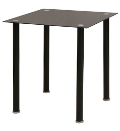 Ensemble de table et chaise de salle à manger 3 pièces noir