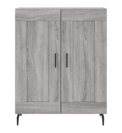 Buffet haut Sonoma gris 69,5x34x180 cm Bois d'ingénierie