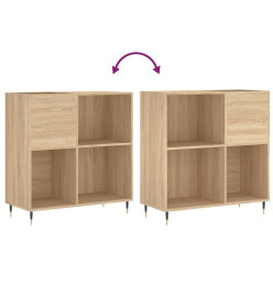 Armoire à disques chêne sonoma 84,5x38x89 cm bois d'ingénierie