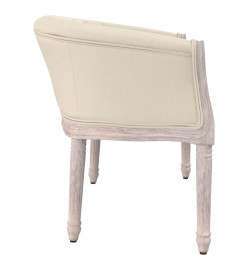 Banc beige 98x56x69 cm lin