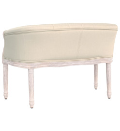 Banc beige 98x56x69 cm lin