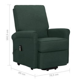 Fauteuil Vert foncé Tissu