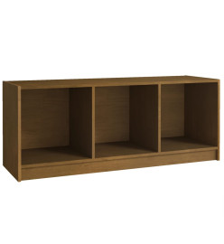 Meuble TV Marron miel 104x33x41 cm Bois de pin massif