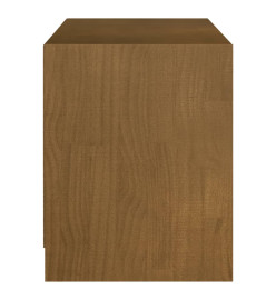 Meuble TV Marron miel 104x33x41 cm Bois de pin massif